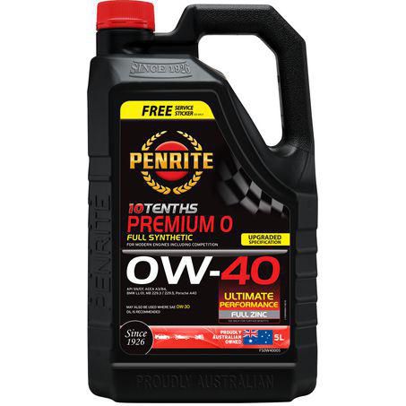 10 Tenths Premium 0W-40 Engine Oil 5L FS0W40005