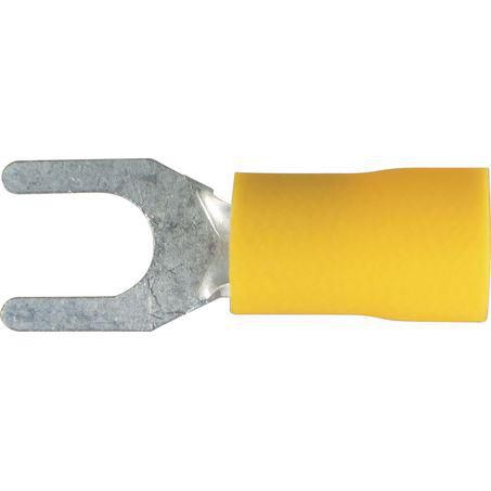 OEX Crimp Terminal Spade Yellow Terminal Entry 5.3mm Vinyl 50 Pce