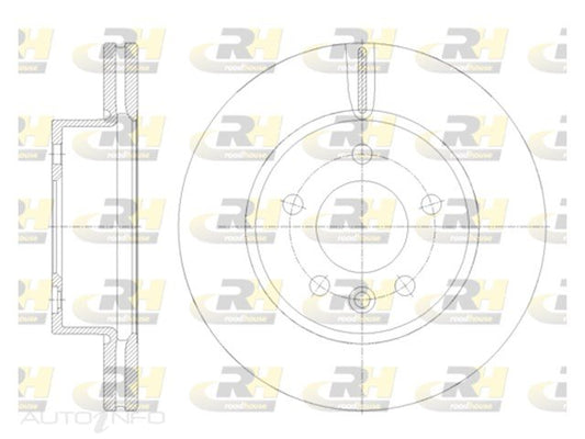 BRAKE ROTOR FRONT VW CRAFTER 16>303*28*25 70.4HT 76id DR62117V-RH