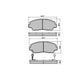 RDA PHANTOM CERAMIC BRAKE PAD SET FORD COURIER MAZDA RDC409
