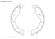 BRAKE SHOES REAR SUITS TOYOTA NOAH ISIS VOXY AZR 02> 229*40* - K2371