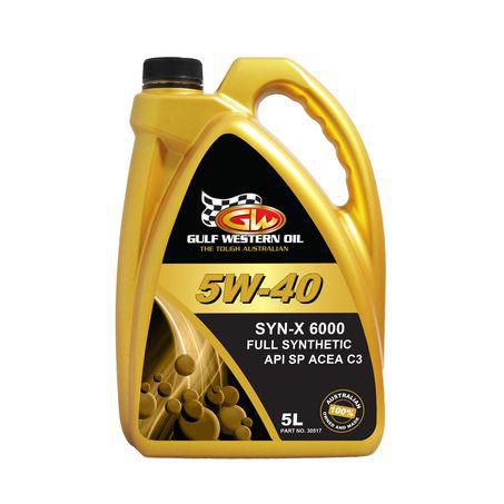 Gulf Western SYN X 6000 FULL SYNTHETIC 5W-40 ENGINE OIL - 5L 30517