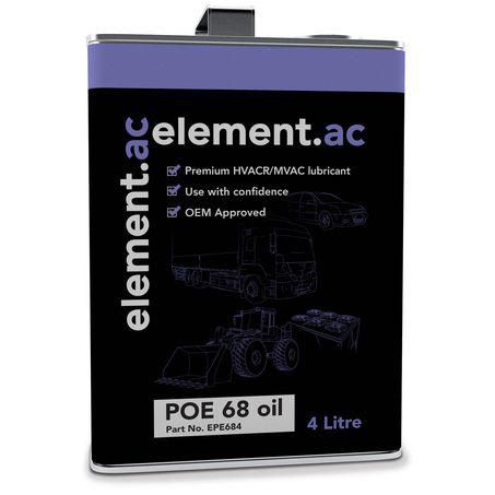 element.ac POE 68 oil (Polyolester), 4 litre EPE684