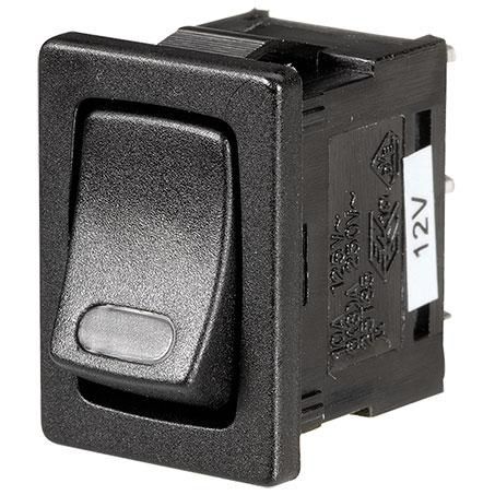 Narva Micro Rocker Switch Off/On SPST Red LED (Contacts Rated 20A @ 12V)