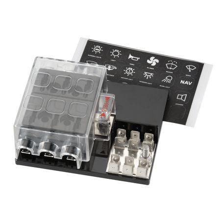 Narva FUSE BOX STANDARD BLADE 6 WAY 25A 1 PCE