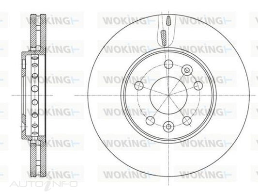 BRAKE DISC FRONT MITSUBISHI / RENAULT 296mm D61625.10
