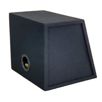 12" Single Subwoofer Box | Sealed Car Audio Sub Enclosure Black Carpet Finish