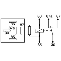 OEX Mini Relay 12V Change Over 30/40A - Resistor Protected