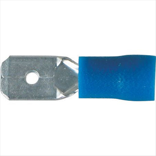 Crimp Terminal Male Blade Blue Terminal Entry 6.3 x 0.8mm Vinyl 100 Pc ACX3007