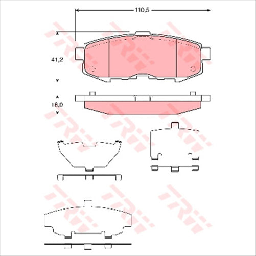 TRW Brake Pad Set