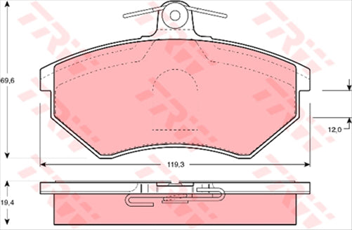 TRW Brake Pad Set (DB1310)