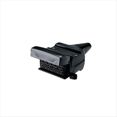Narva Trailer Socket 12 Pin Flat, Plastic