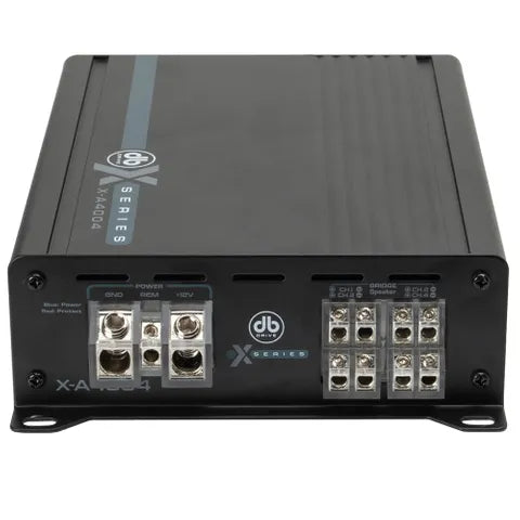 DB Drive X-Series 4-Channel Class D Amplifier | 150W x 4 @ 2Ω / 75W x 4 @ 4Ω | Compact High-Power