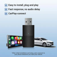 Ottocast Wireless CarPlay & Android Auto USB Adapter | Mini 2-in-1 Dongle for Factory Wired Systems