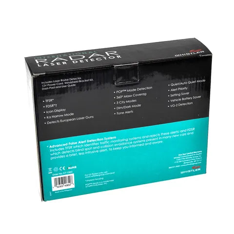 Whistler GT138XI Radar Detector – Advanced Vehicle Speed & Safety Alert System