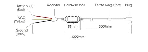 VIOFO Type-C Hardwire Kit for VS1 Dash Cam – Parking Mode Power Supply