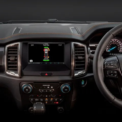 Ford Ranger PX2/PX3 Sync 3 Fitting Kit (2015-2022) | 8" Display Retention, Black Facia & Harness
