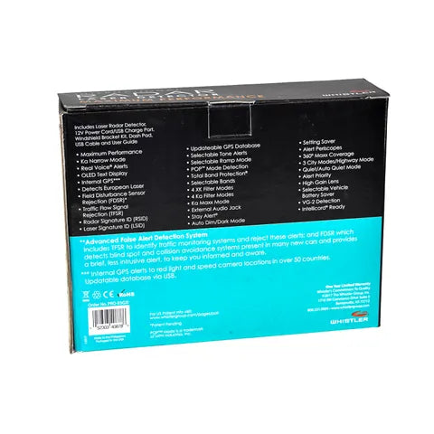 Whistler PRO93GXi Radar Detector – Advanced Detection Technology