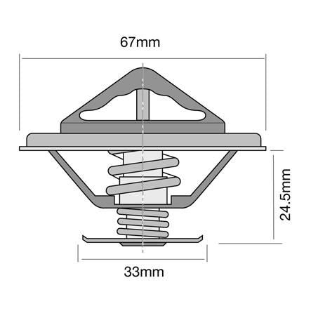 Tridon Thermostat 67mm  82 Degrees C - 180 Degrees F TT273-180