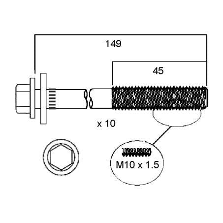 PERMASEAL Cylinder Head Bolt Set