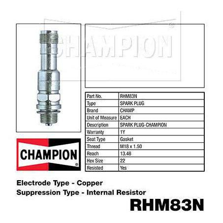Champion Industrial Spark Plug RHM83N