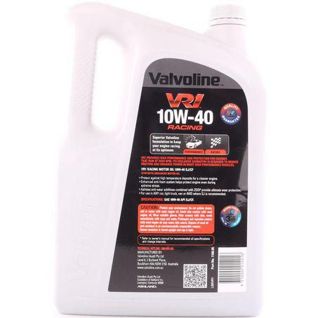 VALVOLINE VR1 Racing 10W-40 Engine Oil 5L