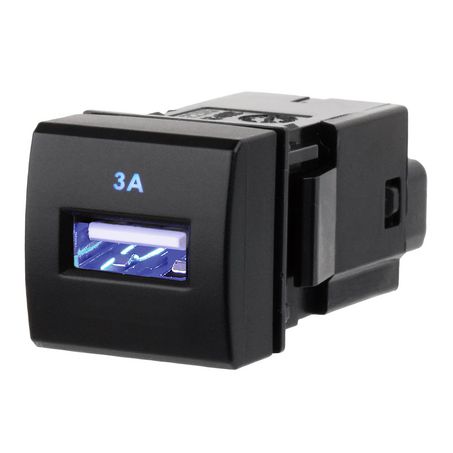 Narva OE Style Push Button Switch, USB Symbol, 12V Blue Illumination, Suits