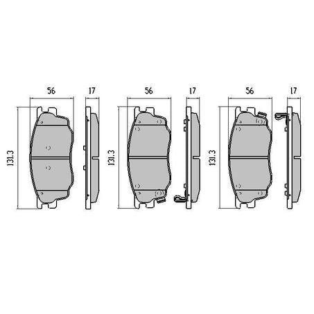 RDA PHANTOM CERAMIC BRAKE PAD SET FORD ESCORT MAZDA RDC1682