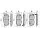 RDA PHANTOM CERAMIC BRAKE PAD SET FORD ESCORT MAZDA RDC1682