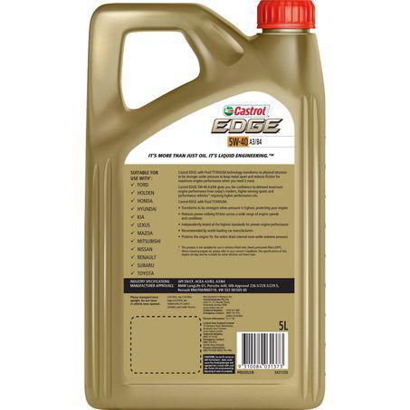 Castrol EDGE A3/B4 5W-40 Engine Oil 5L 3421235