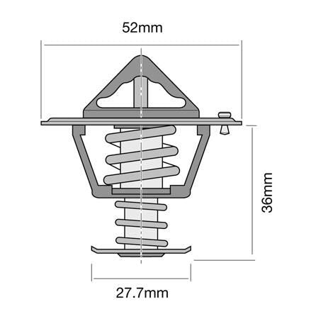 Tridon Thermostat 52mm - 77 Degrees C - TT328-170