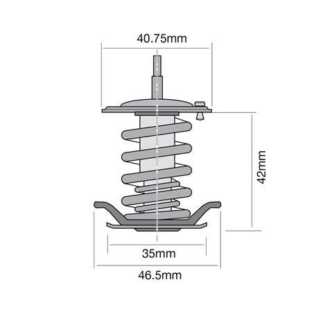Tridon Thermostat 40.75mm - 82 Degrees C TT719-180