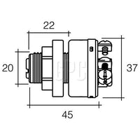Narva 3 Position Ignition Switch With Push For Choke Function (Contacts Rate