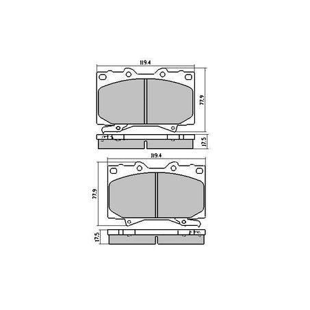 RDA BRAKES RDA Phantom Ceramic Brake Pad Set RDC1365