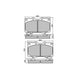 RDA BRAKES RDA Phantom Ceramic Brake Pad Set RDC1365