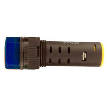 CAPITAL WARNING LIGHT NO FLASH 16MM LED 24V BLUE 2B24NOFLASHBLUE
