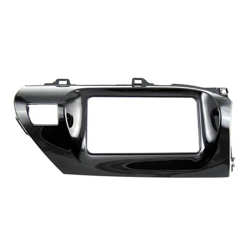 SUITS TOYOTA HILUX / REVO (2015-2024) 200MM WIDE DASH KIT | GLOSS BLACK DOUBLE DIN DASHBOARD FASCIA