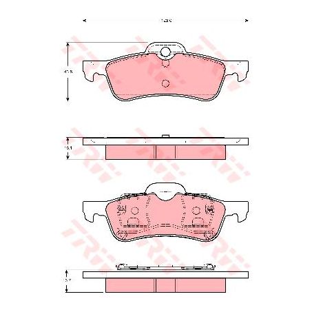 TRW Brake Pad Set (DB1501)