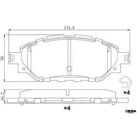 RDA Brakes Extreme Heavy Duty Brake Pad Set RDX2447SM