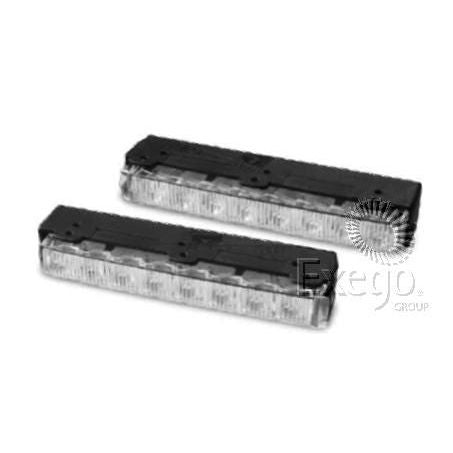 HELLA 12V LED Daytime Running Light Kit - 2 LED Lights, Mounting Brackets Advanced Smart Controller 5630BL