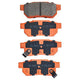 RDA BRAKES RDA GP Max General Purpose Low Metallic Brake Pad Set RDB1195