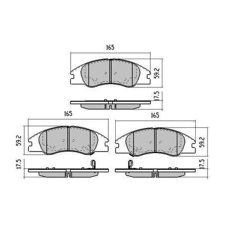 RDA PHANTOM CERAMIC BRAKE PAD SET KIA CERATO RDC1993