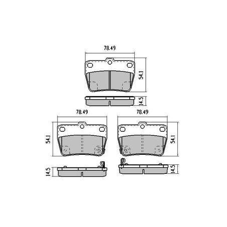 RDA PHANTOM CERAMIC BRAKE PAD SET CHERY J11 LVVDB11B TOYOTA RAV4 RDC1680