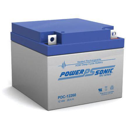POWERSONIC AGM D/CYCLE 12V-28A/H