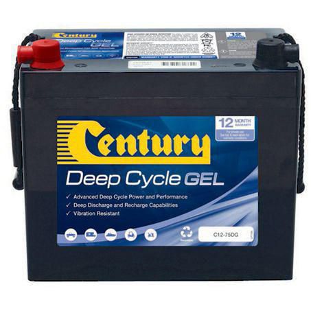 CENTURY BATTERIES Battery Deep Cycle 12V C12-75DG