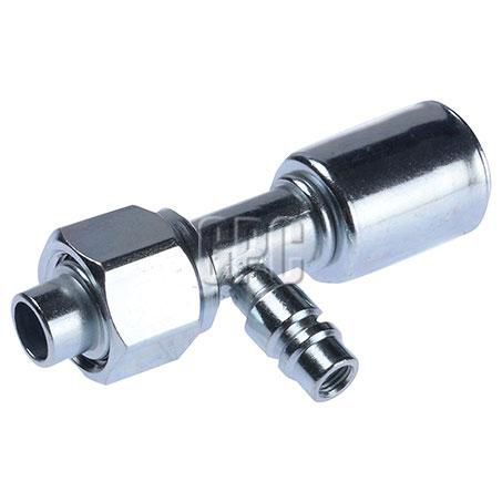 OEX Steel Fitting # 10 FOR - Beadlock #10 Straight With R134a Port