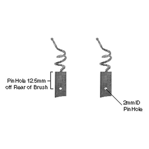 CAPITAL BRUSH SET - HITACHI ALTERNATOR 12V (5X 8X 19) 501149