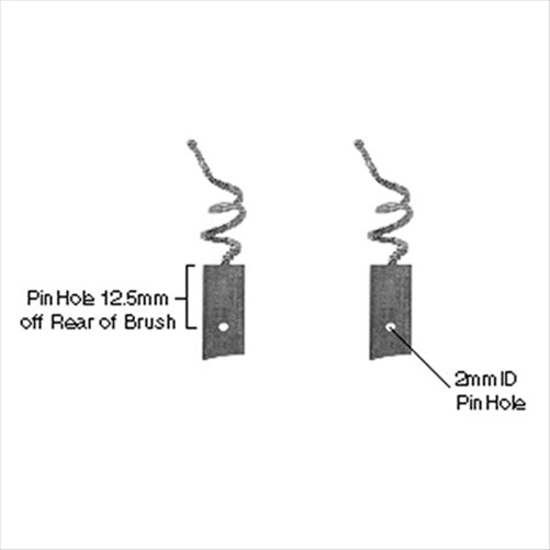 CAPITAL BRUSH SET - HITACHI ALTERNATOR 12V (5X 8X 19) 501149