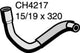 MACKAY HEATER HOSE NISSAN INLET 7/86-9/88 CH4217