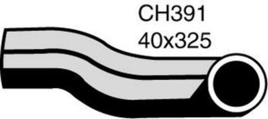 MACKAY RADIATOR HOSE LOWER - WATER PUMP TO PIPE CH391